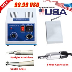 Dental Lab Electric Marathon Micromotor Polisher/Contra Angle/Straight Handpiece