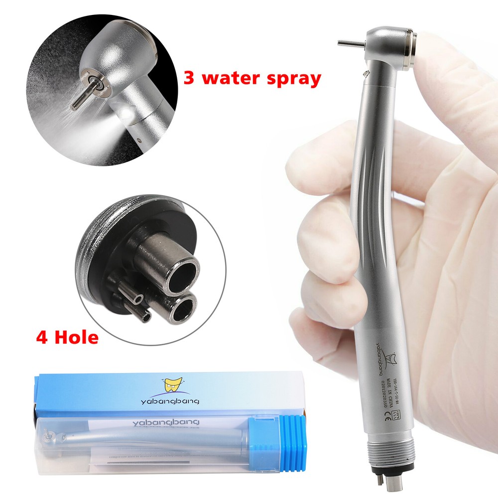 E-Type Dental High Speed LED Handpiece Standard Head Push 2/4Hole CE