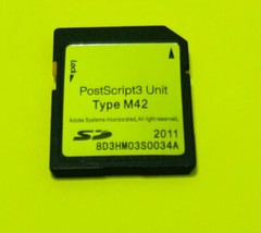Ricoh Savin Lanier Postscript3 Unit Type M42 For IM C6500 C8000 Pro C5300 C5310