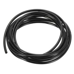 Flexible Pneumatic Tubing Pipe 6mm x 4mm Black PU Polyurethane Tube 13.1FT 4M