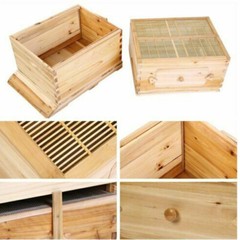 Cedar Wood Auto Bee hive Brood Box 7X Auto Honey Comb Beehive Frames Beekeeping