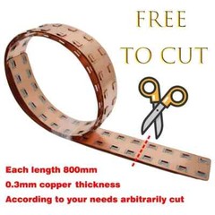 3PCS 21700 Battery Busbar Copper Nickel composite Easy spot welding Length800mm