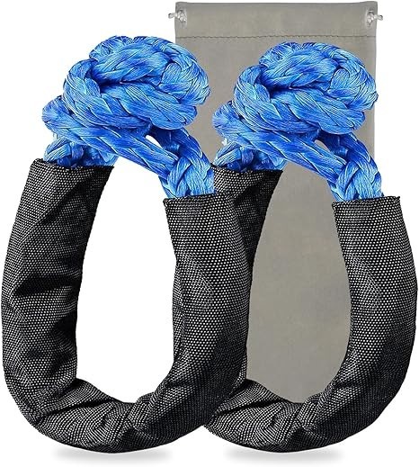 2-Pack Synthetic Soft Shackle – 1/2 Inch X 22 Inch – 38,000lbs Breaking Strength