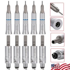 NSK Style Dental Straight Nose /Air Motor Low Slow Speed Handpiece E-type 4HOLES