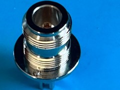 Type N Female Bulkhead to SMT Surface Mount Connector 0.5mm Center Pin RF OEM