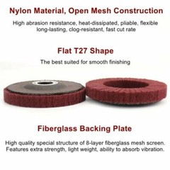5PCS 4-1/2 inch Nylon Flap Disc Metal Polishing Buffing Angle Grinder Wheels 4.5