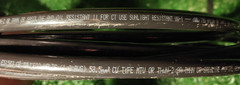 10 ft. 1/0 AWG Black Stranded Copper wire THHN THWN-2 new SIMpull Southwire line