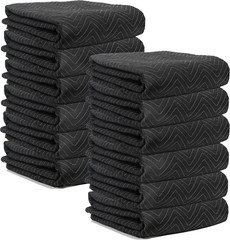 Moving Blankets 72″X80″ 12 Pack, (45 Lb/Dz Weight), Heavy Duty Moving Blanket, D