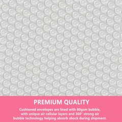 Small Bubble Mailers 3.5X5.9 Inch 12 Pack Poly Padded inches, Pink