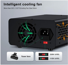 Fuente de alimentación DC 30V 10A con memoria, protección OCP y carga USB. Nuevo