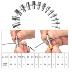 Nut and Bolt Thread Checker Inch & Metric Thread Gauge Nut and Bolt Size Gauge N