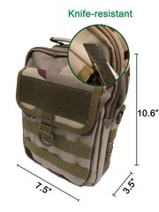 Outdoor Metal Detecting Nylon Waist Bag Pouch Fanny Pack for Pinpointer Digge…