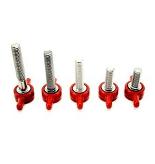 M5 Thumb Screw Bolts with Red Butterfly Tee Wing Finger Grip Knob 12mm – 30mm