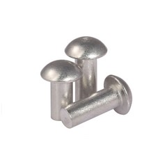 3mm 4mm 5mm 6mm Solid Aluminium Half Round Head Rivets Dome Rivet M3 M4 M5 M6
