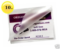 200/pack Hot 10 Mil File Card Laminating Pouches 3-1/2 x 5-1/2 Clear 3.5 x 5.5