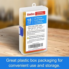 18 Gauge 1/4″ Narrow Crown Staples (1-1/2″,1-1/4″ 1″, 3/4″, 1/2″), 2000 pcs