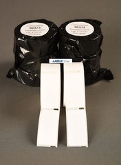 30373 Labels 400 Rat Tail Style Adhesive Multipurpose Dymo 4XL Duo White Rolls