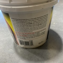 UNITED STATES HDW MFG/U S HA KK0284-A 32OZ Gry Hi Temp Cement, 32 Oz, Gary