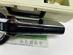 Vintage DYMO 1550 Tapewriter Label Maker with 3 Wheels, Tape & Case