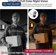 1080P Wireless Security Camera Outdoor, Battery Powered, AI Human Detection, Col