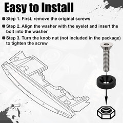 20 PCS Engine Dress up Kit, CNC Finishing Fender Bumper Washers, M6 Aluminum Eng
