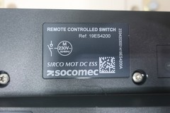 Socomec 19ES4200 SIRCO MOT DC ESS Multipolar Load Break Switch 2000a 1500v-ac