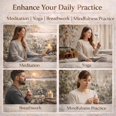 Tuning Forks for Healing Set (128Hz, 136.1Hz, 256Hz & 528Hz) – for Meditation