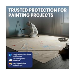 Tarps Now 10×20 ft Premium Heavy Duty Canvas Drop Cloth for Pai… USA FAST SHIP
