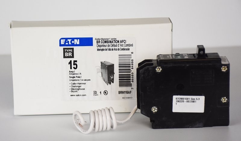 Eaton BRN115AF 15 Amp Single-Pole Combination Arc Fault Circuit Breaker