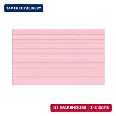 C-Line 3” x 5” Index Cards, Assorted Colors, Ruled, 100/PK (48810)