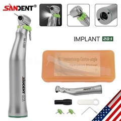 20:1 Dental LED Implant Contra Angle Handpiece for W H Surgical Motor SANDENT