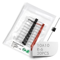 (Pack of 20 Pieces) 10A10 Rectifier Diode 10A 1000V R-6 Axial 10 Amp 1000 Vol.