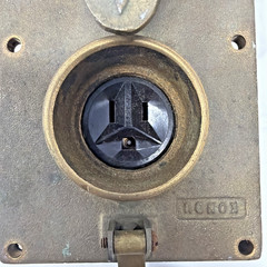 Vintage KONDU Bronze Watertight Surface Mount Rotary Switch Box Marine