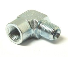 1/8″ Male NPTF x 1/8″ Female NPTF 90° Elbow Plated Steel Hydraulic <5502-02-02