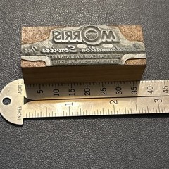 Morris laundromation Services | vintage letterpress block – Shiremanstown, PA
