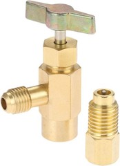 1 Pc R1234YF Self-Sealing Can Tap with R134A Brass Adapter for Easy Installation