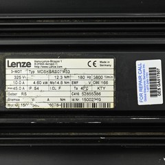 Lenze MDSKSRS071-33 Servo Motor 325V~, 12.3Nm, 180Hz, 3600 1/min, 10.0A, 4.60kW