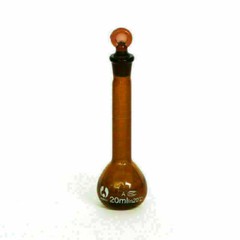5/10/20/25/50/100/250ML Borosilicate Amber Glass Volumetric Flask with Stopper