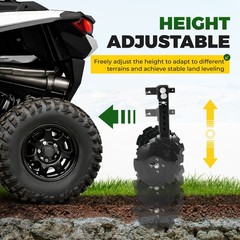 20” Rear Disc Harrow 6 pieces Disc Plow Adjustable Heavy Duty Durable Universal