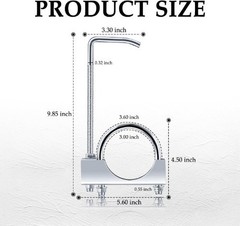 3 inch Exhaust Clamp with Hanger, Heavy Duty Exhaust Hanger with Color: 3 Inch