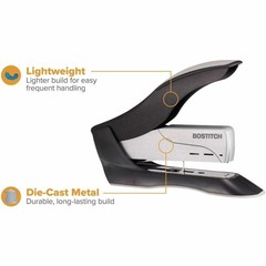 PaperPro Heavy Duty Stapler 100 Sheets Silver Model 1300 No-Jam Technology