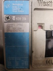Westinghouse KDB3250W Circuit Breaker 250 Amps