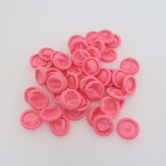 100 Pcs Pink Finger Cots Latex Rubber Finger Tips Protectors Cover Small Size