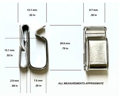 Nine Fasteners Inc 180-Degree Solar Panel #10 AWG Cable Wire Clips 1,000 each