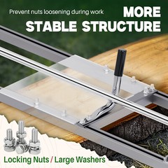 Portable Chainsaw Mill 14″-36″ Guide Bar Aluminum Steel Planking Lumber