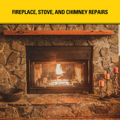 Stanley 2700°F High Temperature Sealant, Fireplace & Stove, 10.1oz 1 Pack Black
