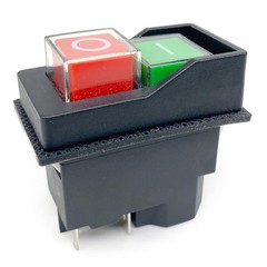 KJD17/120V Switch 5-Pin 16A Push Button Solenoid (1-Pack) 120V