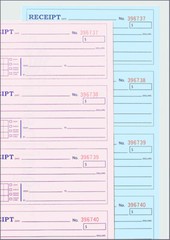 200 SETS Cash Rent Receipt Book 2Part Numbered Duplicate Carbonless Money Record