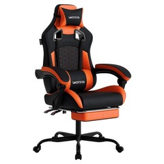 Gaming Chair with Massage,Ergonomic PC Computer Chair with Footrest Comfortable