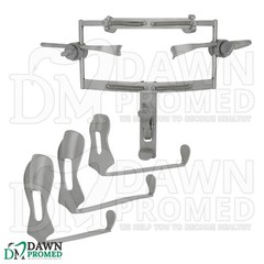 Dingman Mouth Gag Retractor With Blades Set Dental Instruments German Grade